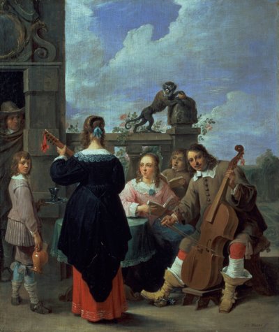 The Artist and his Family in Concert (panel) by David Teniers the Younger